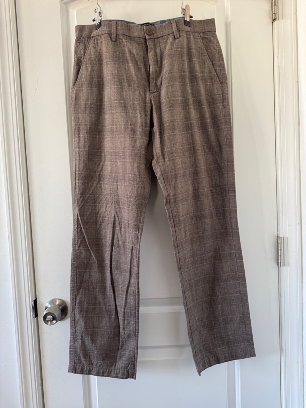 Kentfield Straight Fit Cotton Pant - Banana Republic - 33x32